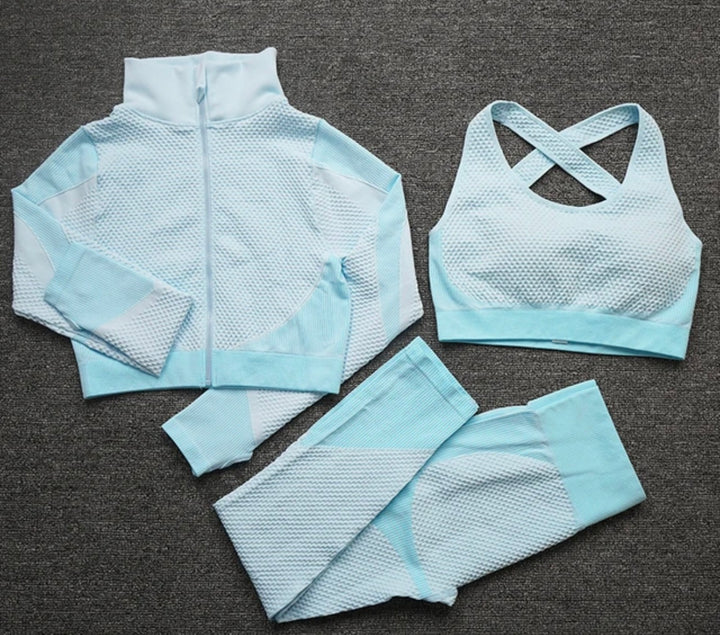 Gymwear 3PCS - Blue Coracao