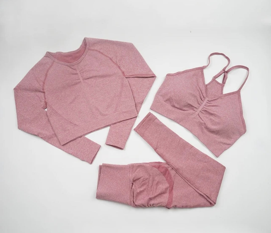 Gymwear 3PCS - Sweet Raspberry